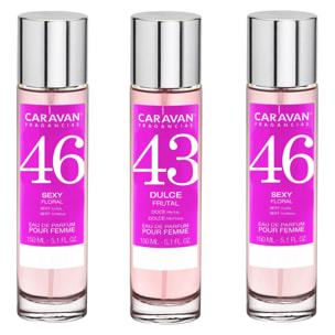 2x caravan perfumes de mujer nº43 (2)nº46 de 150ml