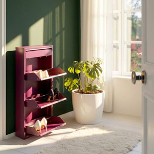 Casier à chaussures Caruso violet 3+1 tiroirs Kare Design
