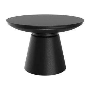 Table basse ronde en métal noir D60 cm - Gomez