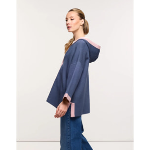 Chaqueta Poncho Azul Marino - Melbina