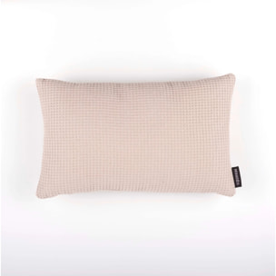 Housse de coussin Waffle Rose 30x50 cm