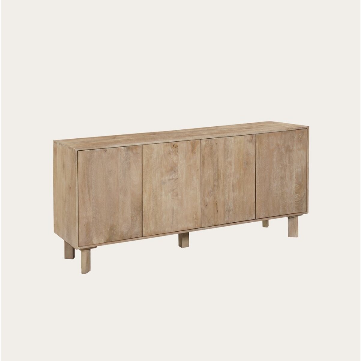 Buffet Bondi -bois massif de mangue et mdf-couleur arabica 160 x 75 x 40 cm