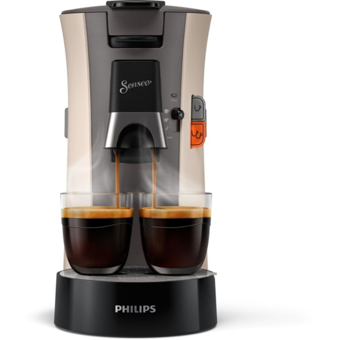 Cafetière à dosettes PHILIPS CSA240/31 senseo select nougat