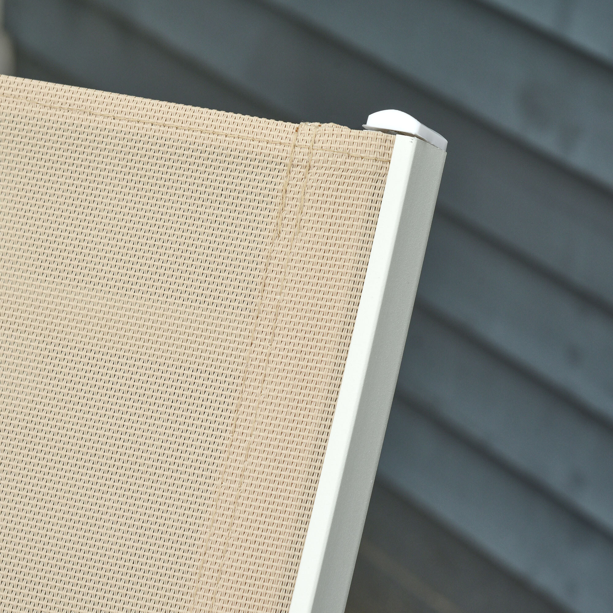 Tumbona para Exterior con Ruedas Chaise Longue de Terraza Respaldo Regulable