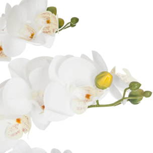 Orchidée artificielle - pot céramique blanc H65 cm