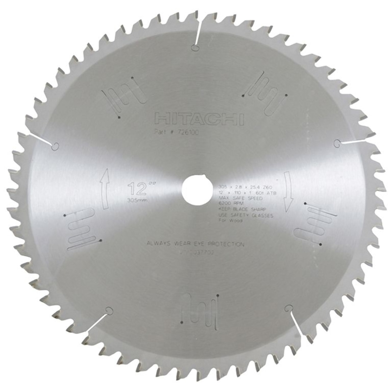 Lame de scie circulaire pour bois 305 x 30, 60 dents - HIKOKI - 752488