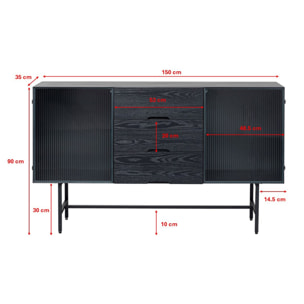 Buffet San Diego 2 portes 3 tiroirs Kare Design