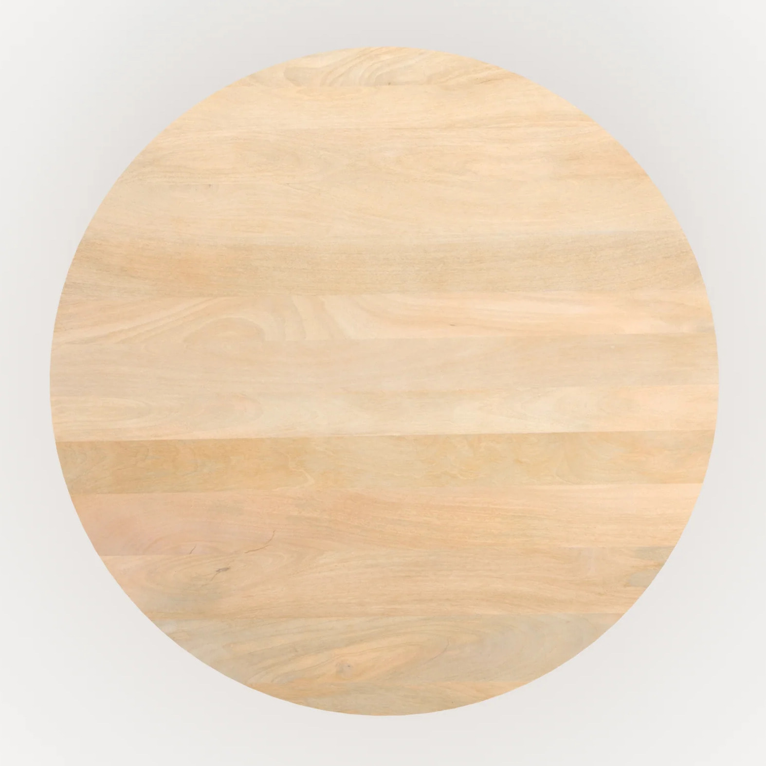 Table ronde 4 personnes en bois de manguier D120 cm - Agathe