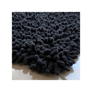 Tapis de salle de bain rectangulaire 40 x 60 cm en coton chenille - SHAGGY