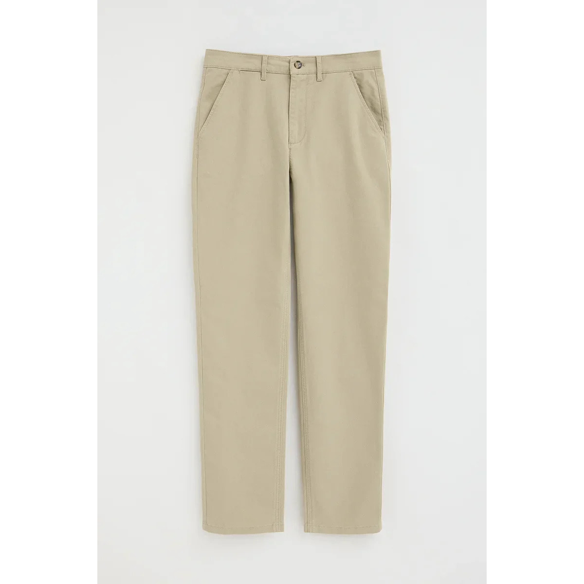 Pantalón chino color crema slim con logo Polo Club