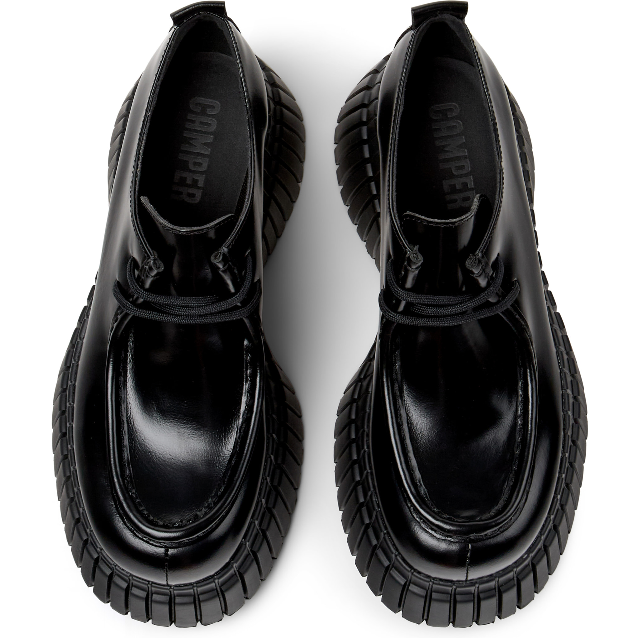 Scarpe stringate - CAMPER Pix BCN - Nero - Pelle liscia