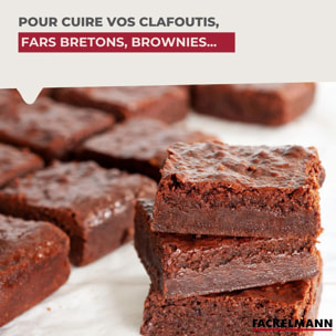 Plat à four émaillé 40,5 cm x 28,5 cm Fackelmann