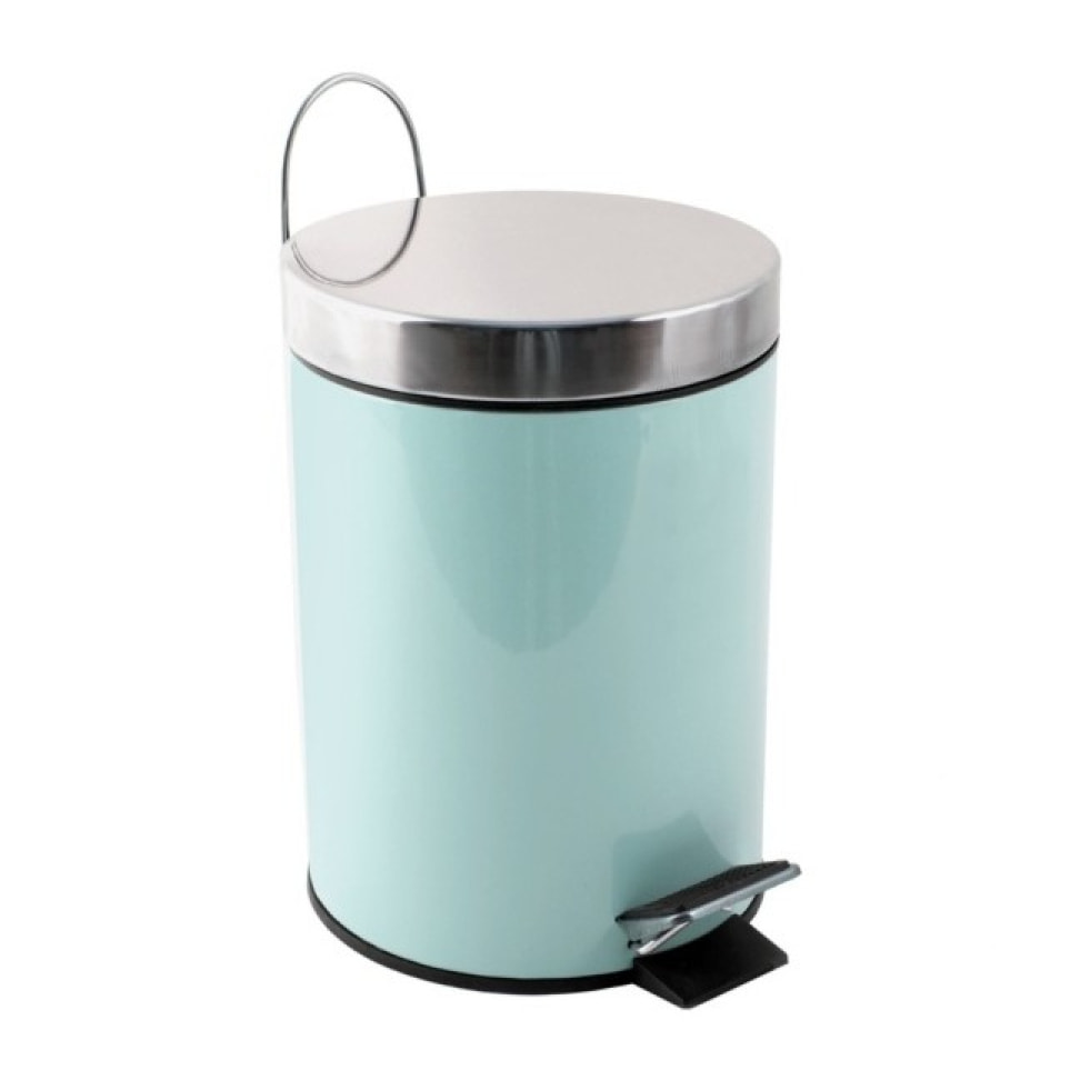 Poubelle à pédale Inox 3L Vert Pastel MSV