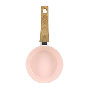 Casserole en revêtement céramique 16cm rose - tous feux COLORAMA