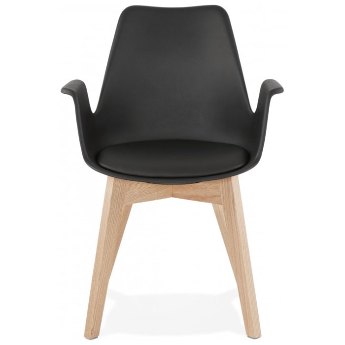 Fauteuil ''Al Capone'' Kokoon - Couleur: Noir/Naturel