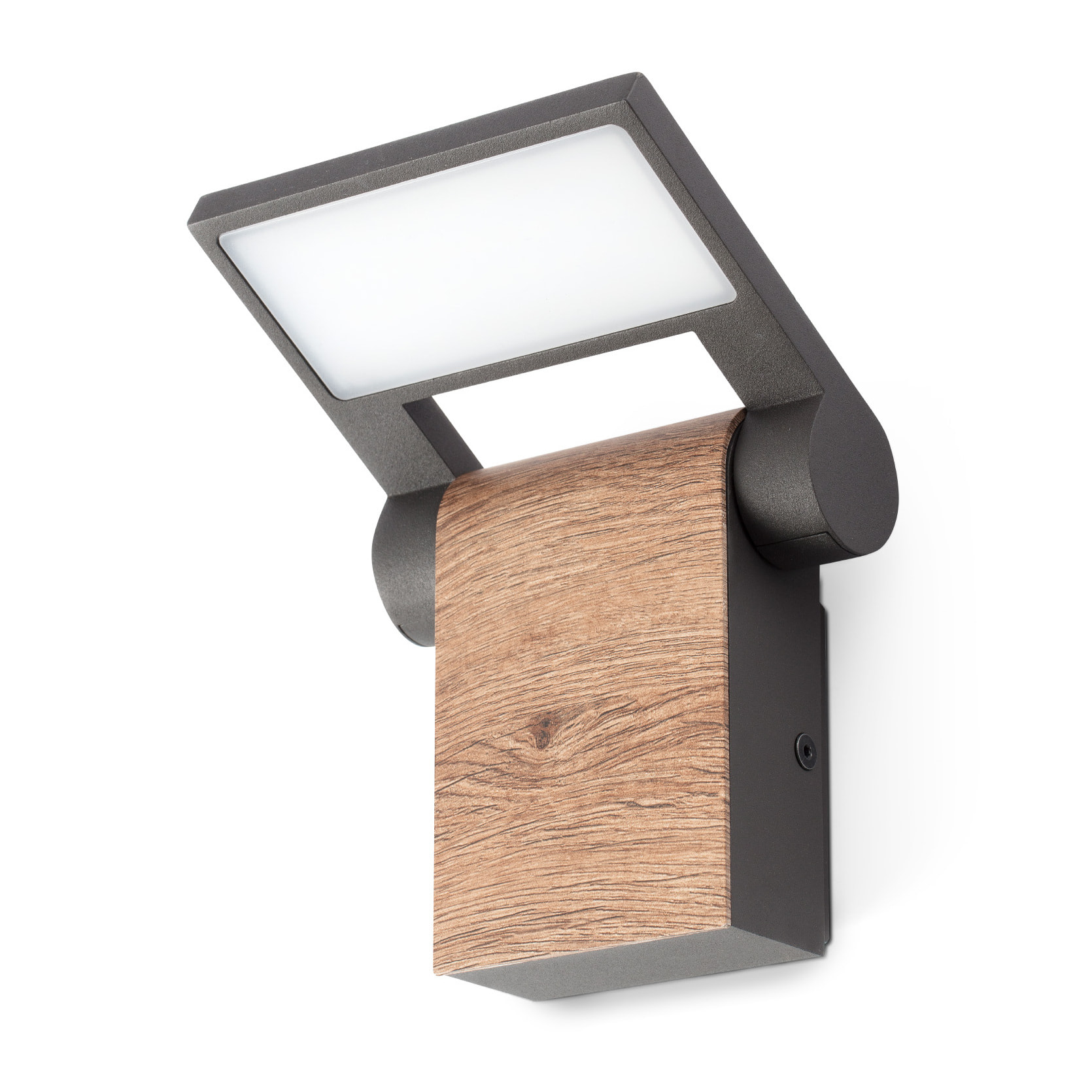 WOOD LED Lampe applique gris foncé