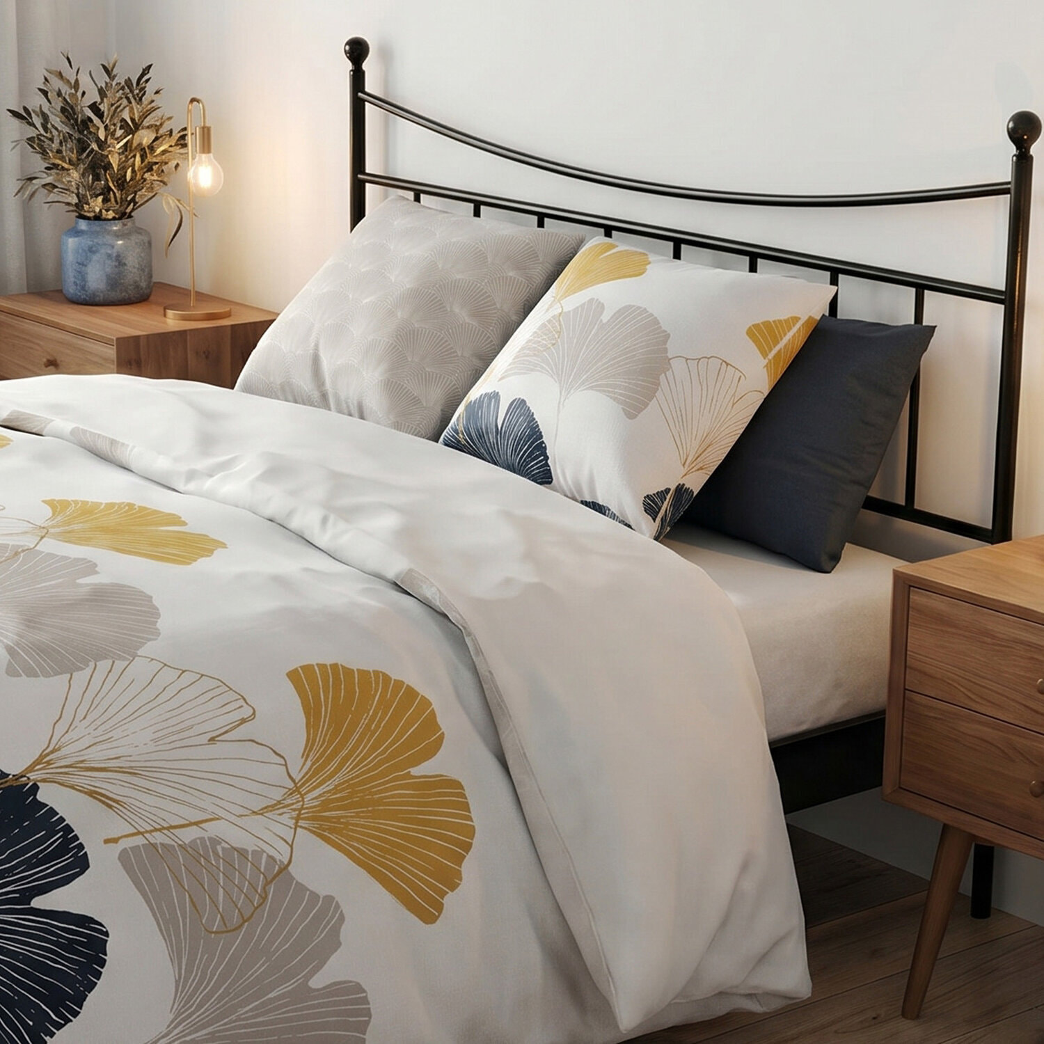 Parure Housse De Couette 3pcs 100% coton 57fils Mangae