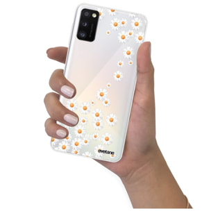 Coque Samsung Galaxy A41 360 intégrale transparente Marguerite Tendance Evetane.