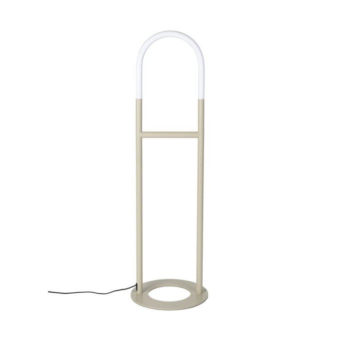 Arch - Lampadaire en métal - Beige.