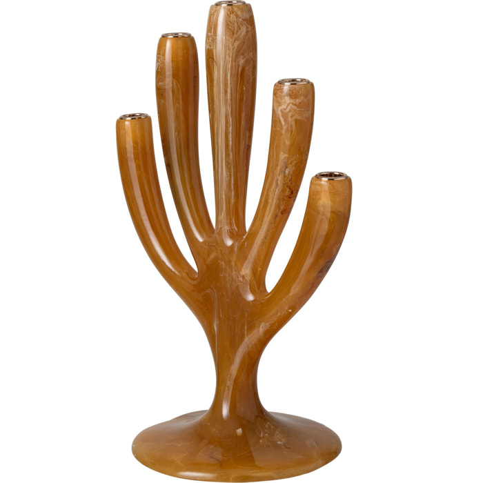 J-Line Chandelier arbre - résine - caramel