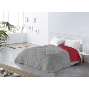 Edredón Bicolor Reversible 300 gr/m2 Burdeos/Perla