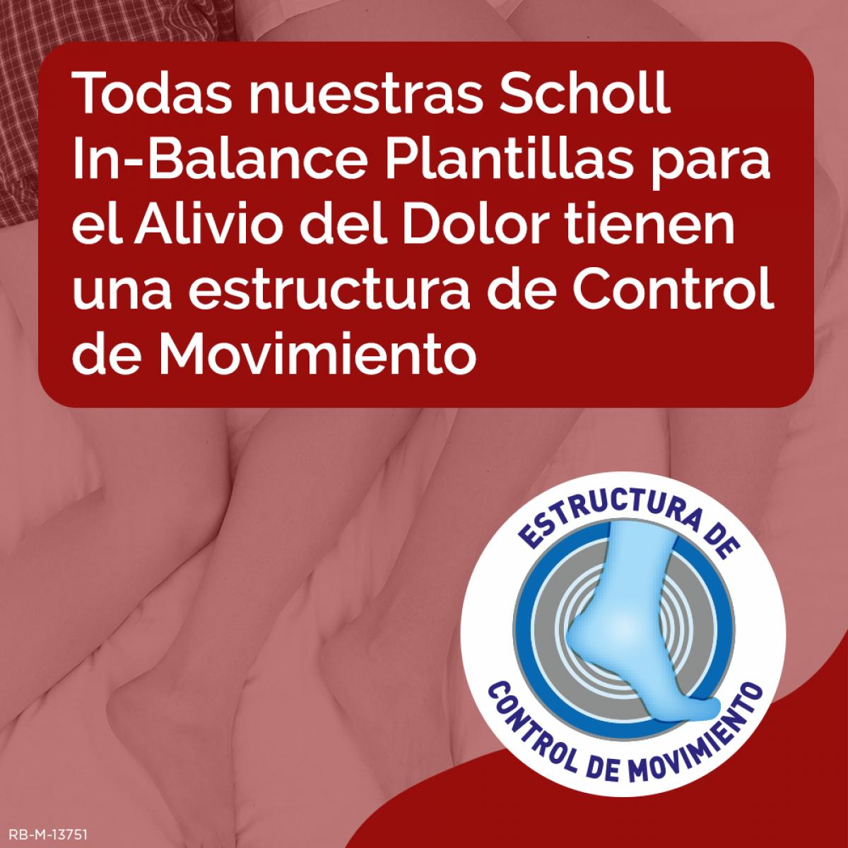 PACK SCHOLL PLANTILLA IN-BALANCE ALIVIO DOLOR ROD&TALON L 2 PARES