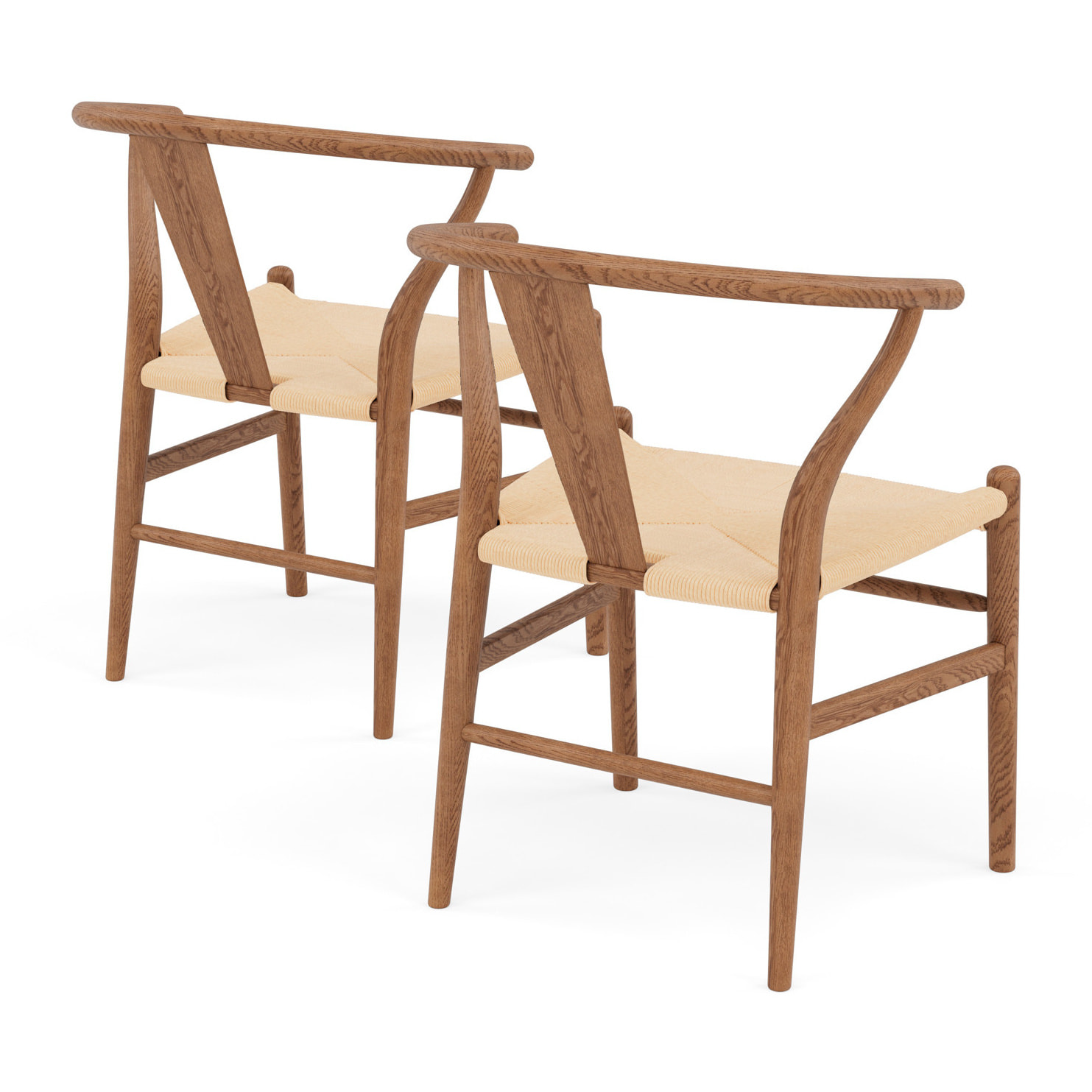 Bergen - lot de 2 chaises - bois d'hêtre - Bois