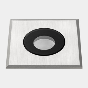 Ledsc4 LedsC4 - Foco Empotrable de Suelo LED 2.5W, Luz Cálida 3000K, IP66-IP67, Acero Inoxidable, Ideal para Jardín y Terraza, Diseño Compacto 47x35mm, Resistente a Intemperie