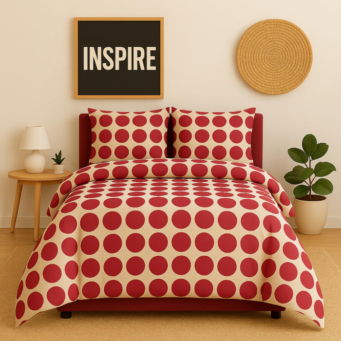 Set 4pzs funda nordica doble: funda nordica (210x230cm c/ solapa 30cm) + sabana bajera (120x200 c/ 25cm solapa) + 2 almohada (50x80cm) 100% algodon 1