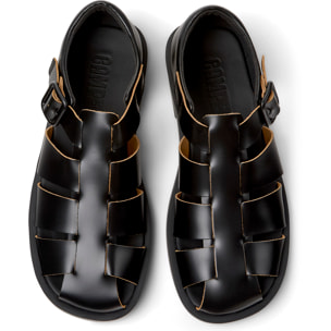 Sandalias - CAMPER Don - Negro - Cuero liso