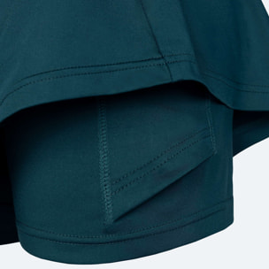 WOMAN BASIC SKIRT TOUR PETROLEUM