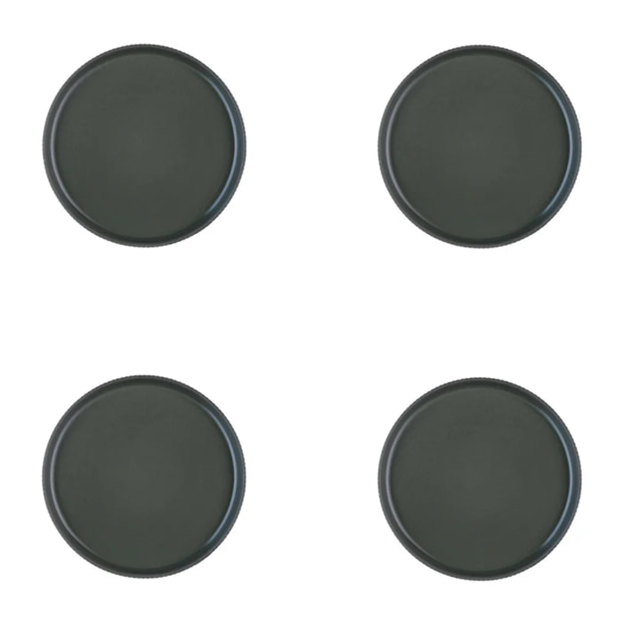 Assiette SCANDI Ø16,5cm - 4 pièces - Olive