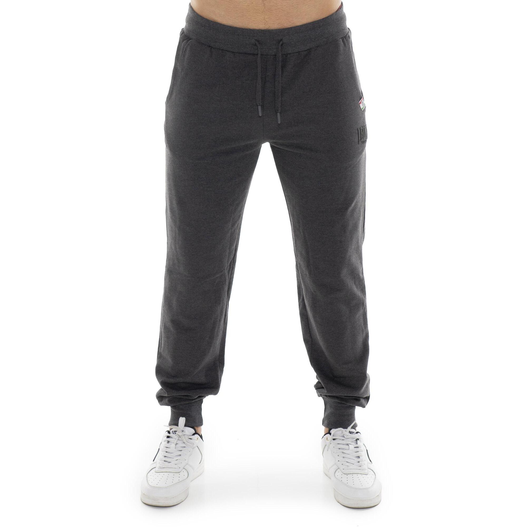Pantalone sportivo invernale da uomo con polsino con logo piccolo 'Basic'