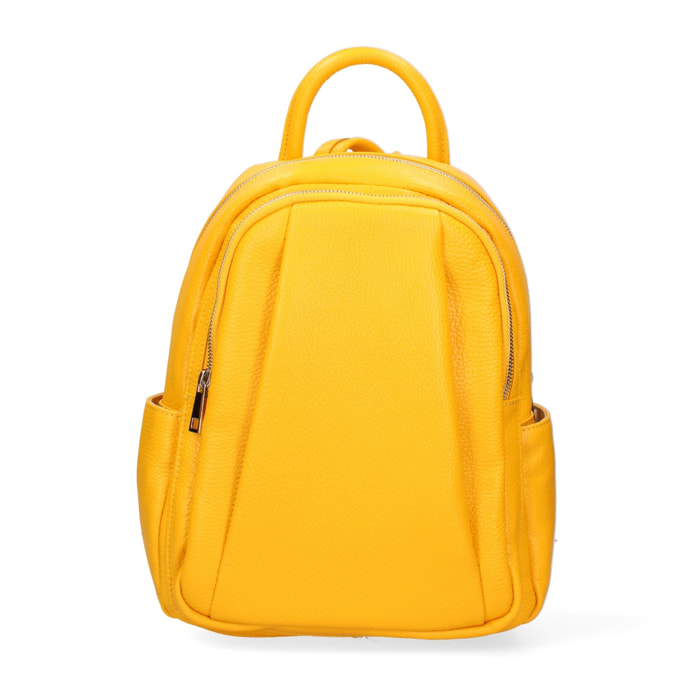 Zaino da donna in pelle Made in Italy - Modello Ísara - Casual - 26.0 x 31.0 x 11.0 cm