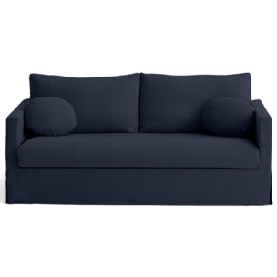 Housse en tissu pour canapé Serena 3 places - Bleu marine