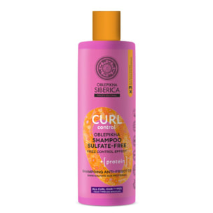 Oblepikha_O Curl - Shampoing Sans Sulfate à l'argousier Contrôle des Boucles 400ml