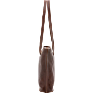 Borsa a spalla da donna - Modello False - 100% pelle - 31.0 x 43.0 x 10.0 cm