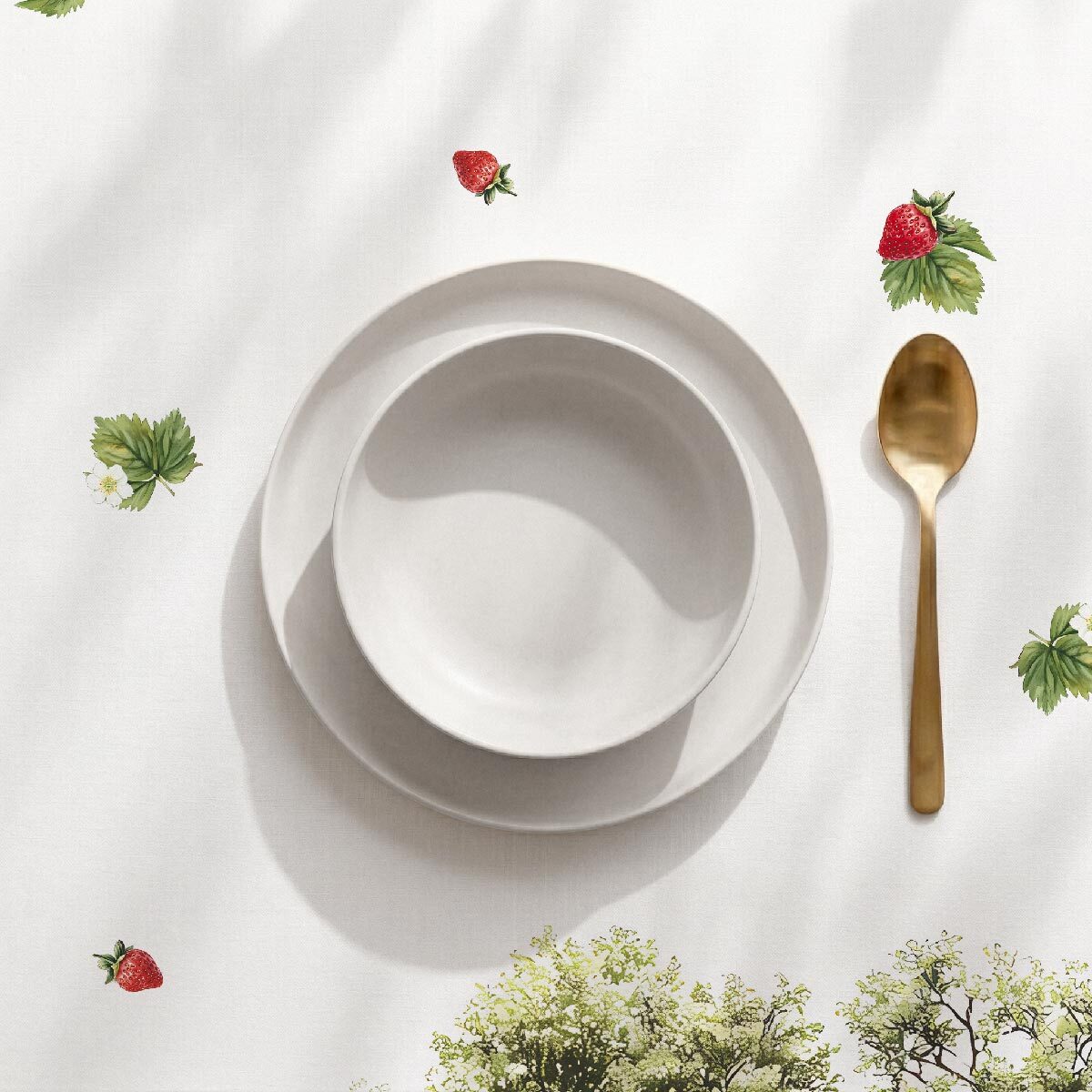 Mantel antimanchas Strawberry - 100% algodón -