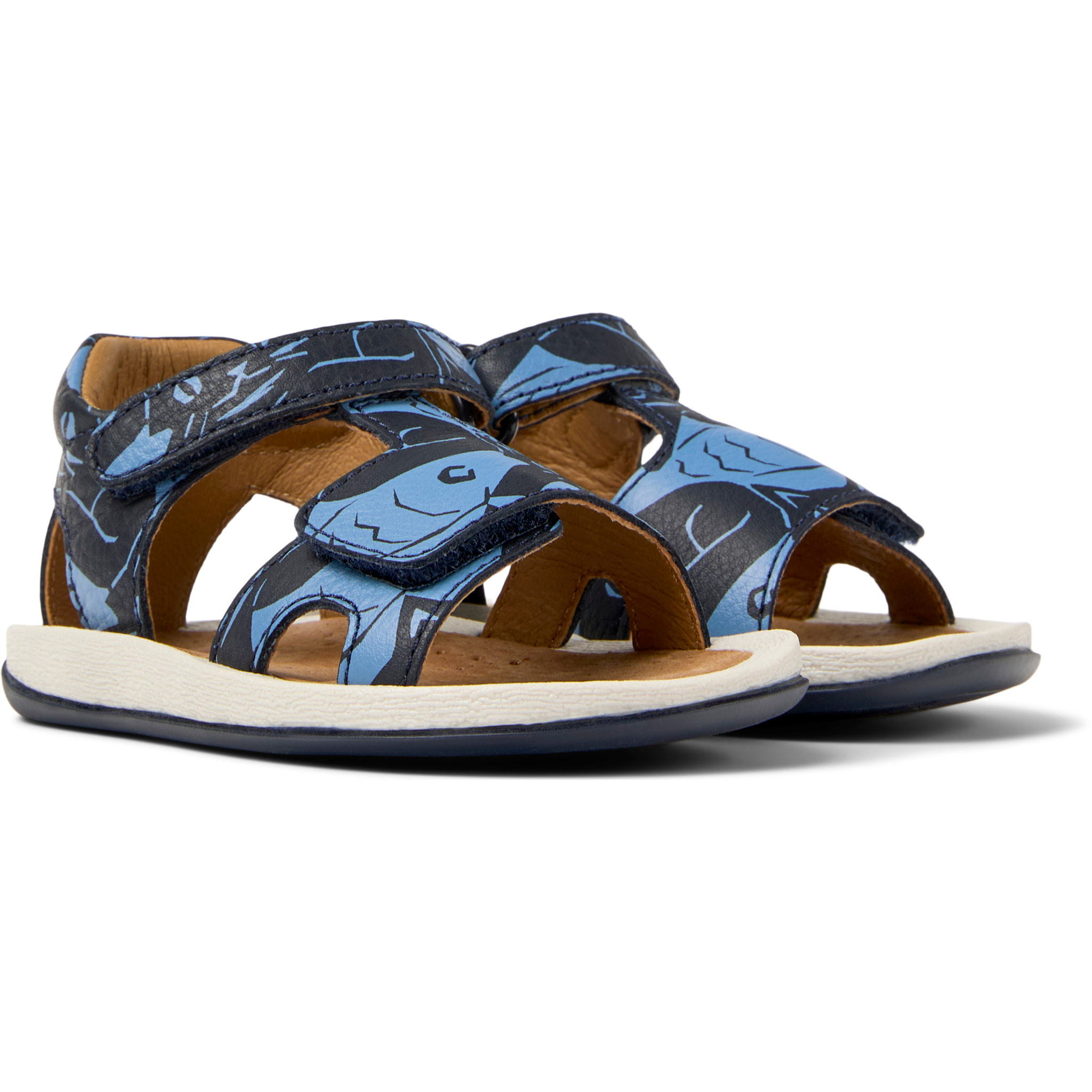 Sandalias - CAMPER Bicho Twins - Azul - Cuero liso