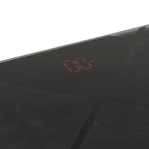 Pèse-personne antidérapant en verre noir 30x30cm