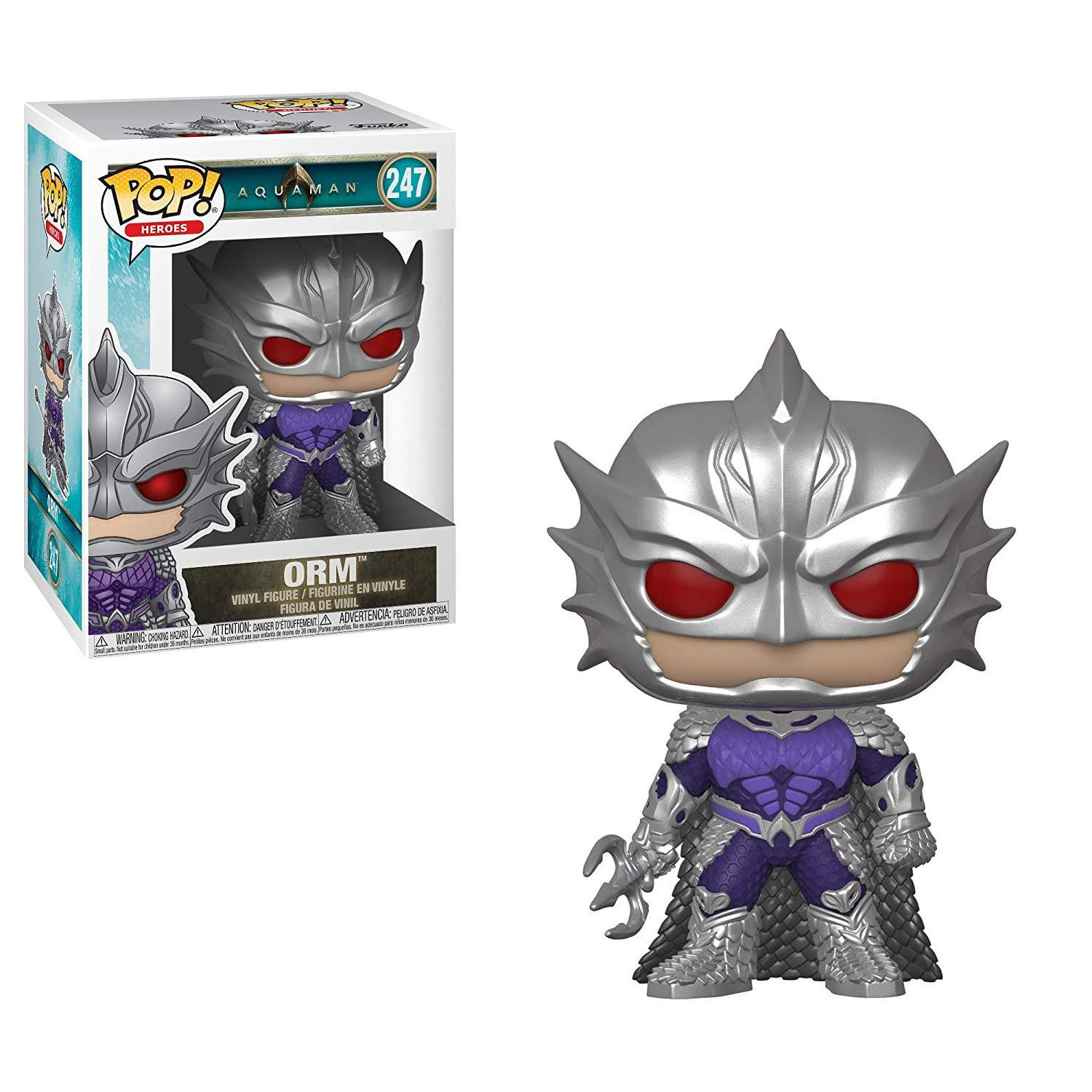 DC Comics Aquaman Funko POP Heroes Vinile Figura Orm 9 cm