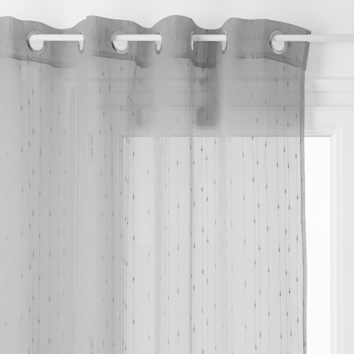 Voilage "Anissa" - gris - 140x260 cm