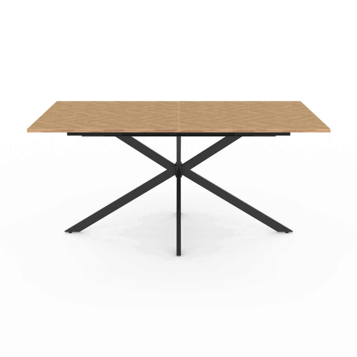 Table à manger extensible Spider 160-200cm effet chevron