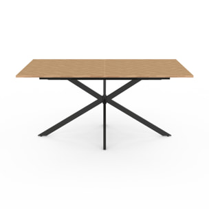 Table à manger extensible Spider 160-200cm effet chevron