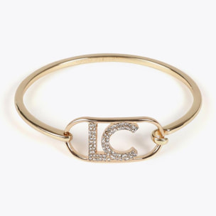 Bracciale Sottile Rigido Logo Ovale