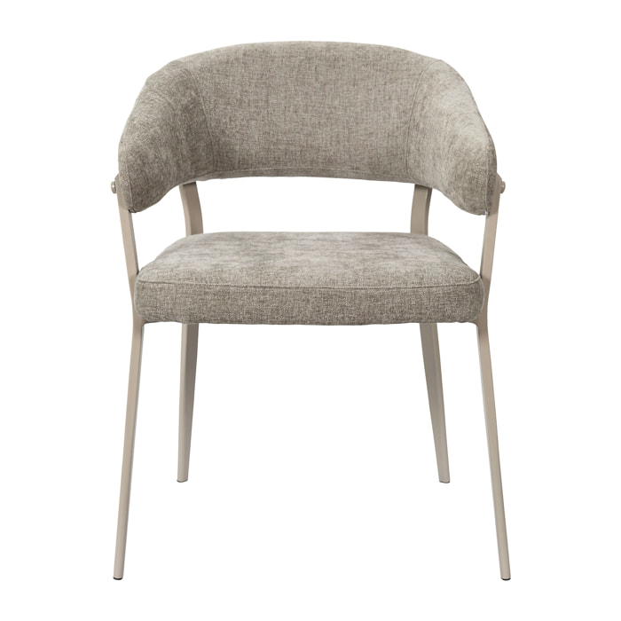 Fauteuil Emilia Marron - Lot De 2