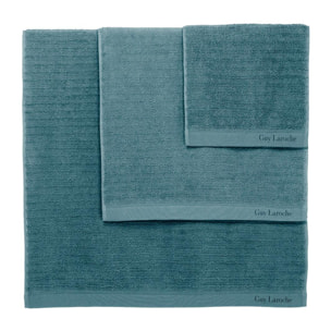 3 serviettes PALACE GUY LAROCHE - coton 550 g/m2 - pÃ©trole