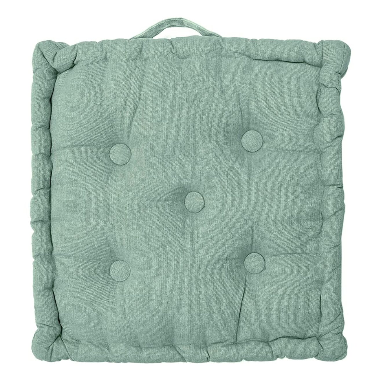 INTRECCI – Cuscino arredo 40x40 cm con maniglie, ideale per panche, giardino e picnic