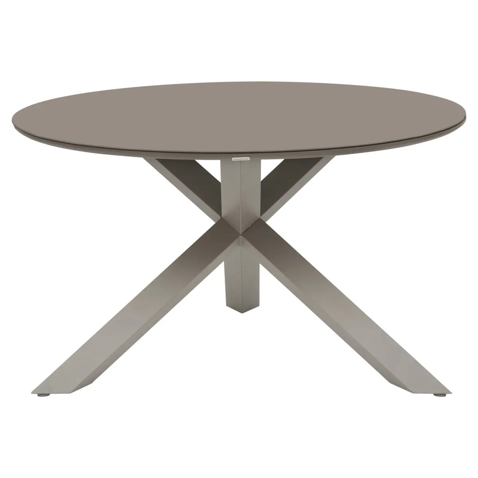 Table de jardin 6 places Oryon D130cm café