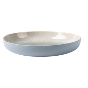 Lot de 6 assiettes creuses bleu - "Iris"